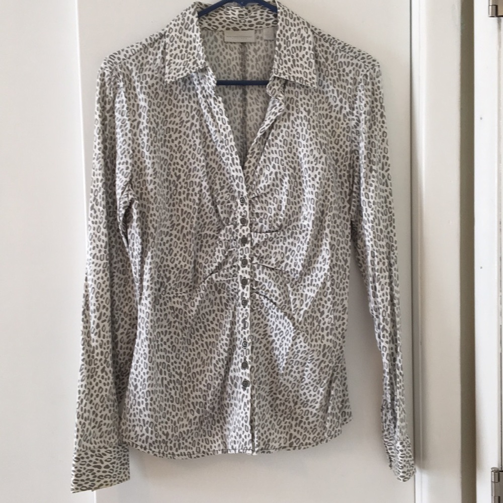 Leopard button down